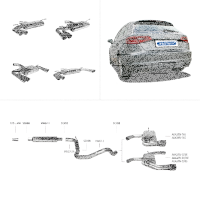 Bastuck Exhaust System - Audi A3 8V 1.2 TSI (Models with...
