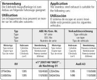 Bastuck Sportauspuff - Audi A3 8V 1.4 TSI (103 kW CPTA/...