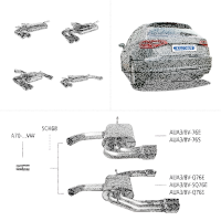 Bastuck Sport Exhaust - Audi A3 8V 1.8/ 2.0 TSI (140 kW...