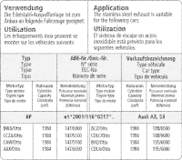 Bastuck Exhaust System - Audi A3 8P 3-Door 2.0T Quattro