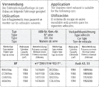 Bastuck Komplettanlage - Audi A3 8P 3-Türer 2.0T Quattro