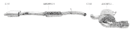 Bastuck Exhaust System - Audi A3 8P 3-Door 3.2 Quattro