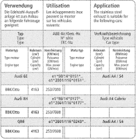 Bastuck Komplettanlage - 00-08 Audi S4 B6/ B7 8-Zylinder...