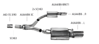 Bastuck Sportauspuff - 08+ Audi A4/ A5 B8 4-Zylinder...