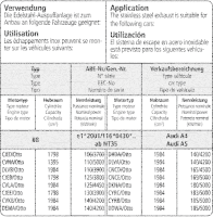 Bastuck Exhaust System - 15+ Audi A4 B9 FWD/ 16+ Audi A5...