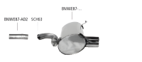 Bastuck Sport Exhaust - 07+ BMW 1 Series E81/ E87 116i/...