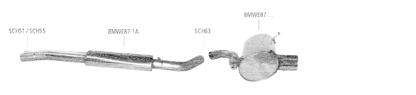 Bastuck Exhaust System - BMW 1 Series E81/ E87 130i