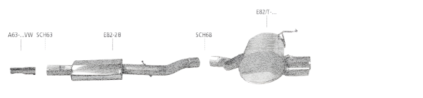 Bastuck Komplettanlage - BMW 1er Serie E82 118i/ 120i