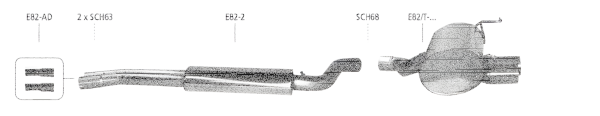 Bastuck Exhaust System - BMW 1 Series E82 125i