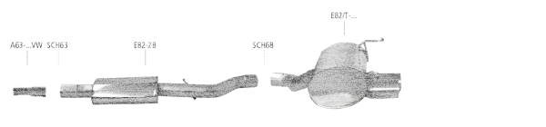 Bastuck Exhaust System - BMW 1 Series E88 118i/ 120i Convertible