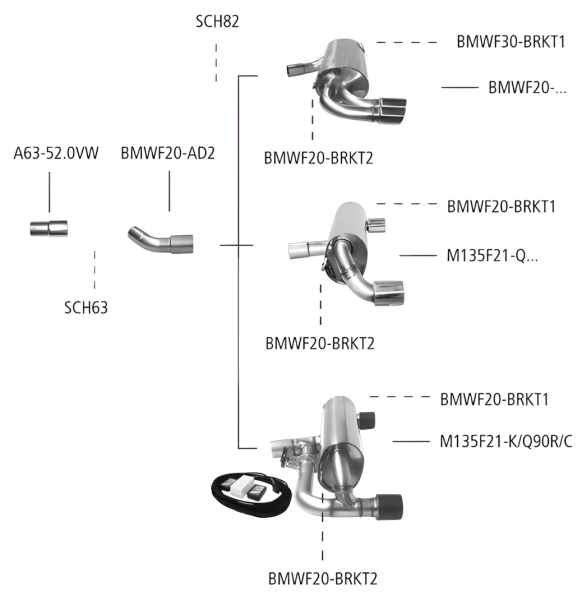 Bastuck Sport Exhaust - BMW 1 Series F20/ F21 1.6T