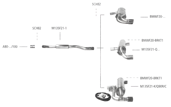 Bastuck Komplettanlage - BMW 1er Serie F20/ F21 2.0T