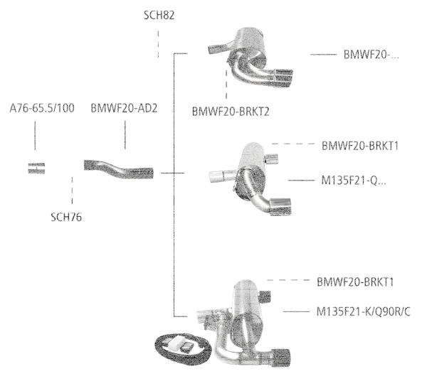 Bastuck Sport Exhaust - BMW 1 Series F20/ F21 2.0T