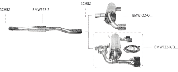 Bastuck Komplettanlage - BMW 2er Serie F22 3.0T (M235i)