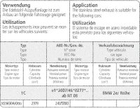 Bastuck Sportauspuff - BMW 2er Serie F22 3.0T (M235i)
