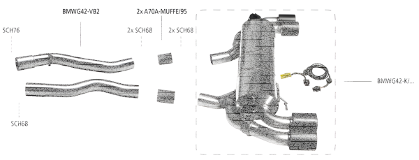 Bastuck Exhaust System - 21+ BMW 2 Series G42 M2 M240i (incl. xDrive)