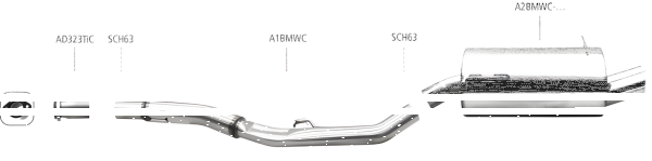 Bastuck Komplettanlage - BMW 3er Serie E36 323ti Compact