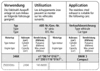 Bastuck Sport Exhaust - BMW 3 Series E46 325i Compact