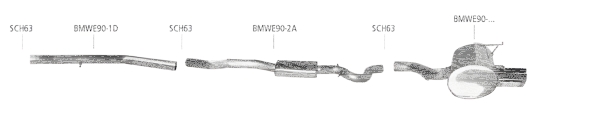 Bastuck Exhaust System - BMW 3 Series E90/ E91 325d/ 330d