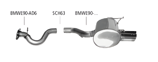 Bastuck Sport Exhaust - 06-07 BMW 3 Series E92/ E93 325i/ 330i