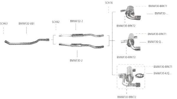 Bastuck Komplettanlage - BMW 3er Serie F30/ F31 1.6T