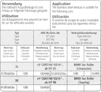 Bastuck Exhaust System - BMW 3 Series F30/ F31 1.6T