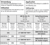 Bastuck Komplettanlage - 19+ BMW 3er Serie G20/ G21 M340i...