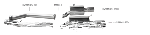 Bastuck Sport Exhaust - BMW 3 Series E93 M3 Convertible