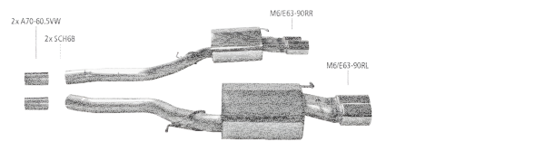 Bastuck Sport Exhaust - BMW 6 Series E63/ E64 M6