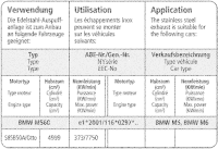 Bastuck Sportauspuff - BMW 6er Serie E63/ E64 M6