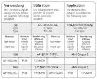 Bastuck Exhaust System - Mini R50 Cooper S