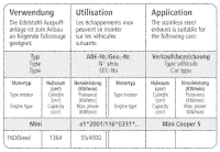 Bastuck Komplettanlage - Mini R50 Cooper Diesel