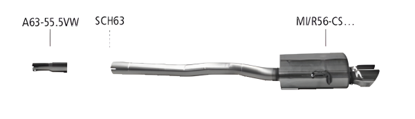 Bastuck Sport Exhaust - Mini R56 Cooper S (incl. John Cooper Works)