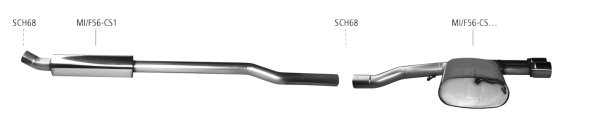 Bastuck Komplettanlage - Mini F56 Cooper S