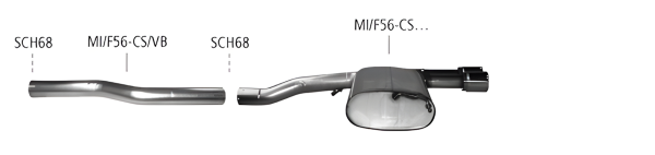 Bastuck Sport Exhaust - Mini F56 Cooper S John Cooper Works (JCW)