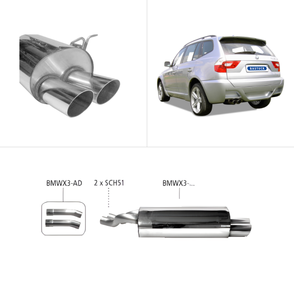 Bastuck Sport Exhaust - BMW X3 E83