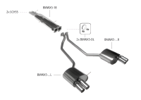 Bastuck Exhaust System - BMW X5 E53 6-Cylinder Petrol