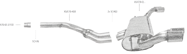 Bastuck Sport Exhaust - BMW X5 E70 3.0si/ 3.0d/ 3.0sd