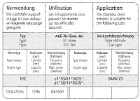 Bastuck Komplettanlage - 95-98 BMW Z3 1.8 Roadster