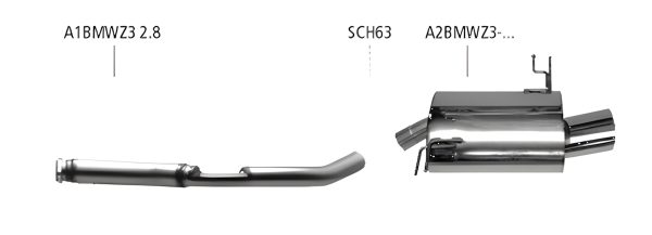 Bastuck Exhaust System - 95-98 BMW Z3 2.8 Roadster/ Coupé