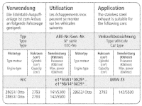 Bastuck Komplettanlage - 95-98 BMW Z3 2.8 Roadster/...