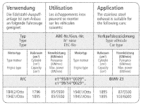 Bastuck Komplettanlage - 98+ BMW Z3 4-Zylinder Roadster/...