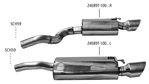 Bastuck Sport Exhaust - 06-08 BMW Z4 E85 Coupé/ Roadster Facelift
