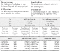 Bastuck Komplettanlage - 11+ Chevrolet Aveo 2