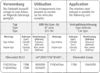 Bastuck Sport Exhaust - Chevrolet Cruze Petrol