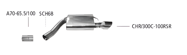 Bastuck Sportauspuff - Chrysler 300C V6 Benziner