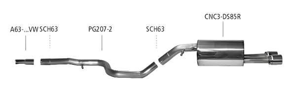 Bastuck Sport Exhaust - Citroen DS3 Turbo THP