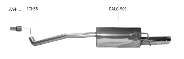 Bastuck Sport Exhaust - Dacia Logan