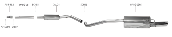 Bastuck Exhaust System - Dacia Logan Estate