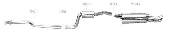 Bastuck Exhaust System - 95-01 Ford Fiesta JAS/ JBS Petrol